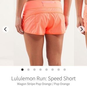 Lululemon Speed Shorts Size 10